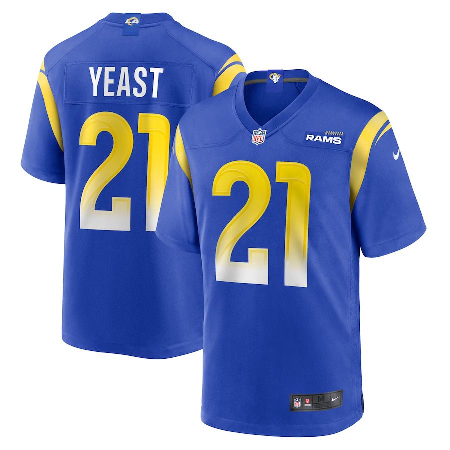 Men Los Angeles Rams #21 Russ Yeast Nike Royal Game Player NFL Jersey->los angeles rams->NFL Jersey